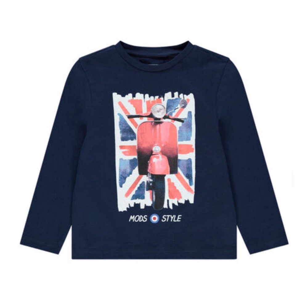 🇫🇷 ORCHESTRA Long Sleeve Vespa Motorcycle Graphic Tee